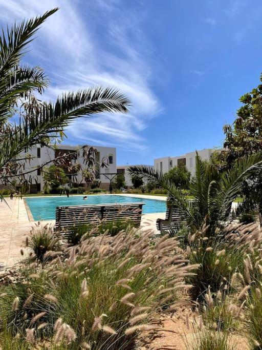 Luxurious Golf & Sea View Beach Apartment With Pool Access - Tamourrit, Taghazout Bay Zewnętrze zdjęcie